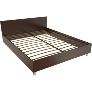 Кровать двуспальная с изголовьем, на ортопедическом основании. Респект Т-403 Дуб венге