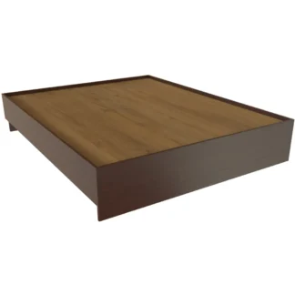 Кровать односпальная без изголовья, c настилом из МДФ. Респект Т-412 Дуб венге
