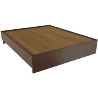 Кровать двуспальная без изголовья, с настилом из МДФ. Респект Т-414 Дуб венге