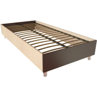 Кровать односпальная без изголовья, на ортопедическом основании. Спальное место 2000х900. Респект Т-402 Дуб венге/Ясень шимо
