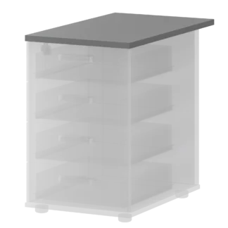 Топ для приставной тумбы. 434х730х25 Смарт СМТ-4Т25-73 Графит