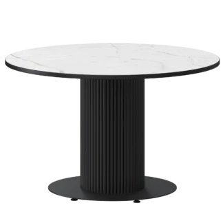 Обеденные столы в пластике Амур 1000 (Н-3822) Азул/Черный муар