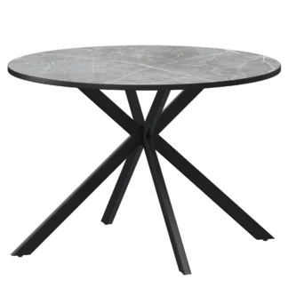 Обеденные столы в пластике Грань 900 (Н-3824) Фаерстоун/Черный муар