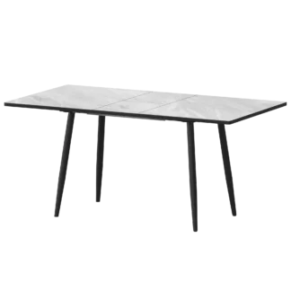 "R 20мм; Ширина 1200мм +300мм вставка" Обеденные столы в пластике Бетта 1200+300 R20 (Н-3814) Лавант/Черный муар 860