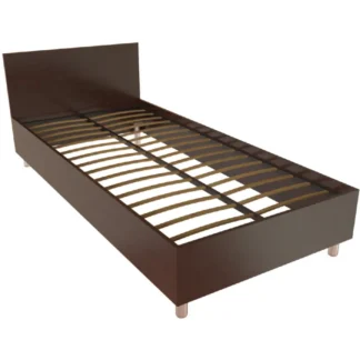 Кровать односпальная с изголовьем, на ортопедическом основании. Респект Т-401 Дуб венге