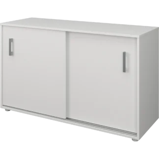 Тумбы-купе серии АРГО отлично дополнят ваш интерьер. Размер Тумбы-купе 123х44х76 см. Внутри тумба-купе разделена вертикальной перегородкой на две части, в каждой части установлено по 1 переставной полки. Топ выполнен из ЛДСП толщиной 22 мм, все остальные элементы имеют толщину 18 мм. На дверцы устанавливаются пластиковые ручки. Тумба-купе оснащена регулируемыми по высоте опорами, что обеспечивает устойчивость на неровном полу. Арго АМТ-12.7 Белый