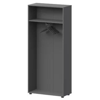 792х362х1965 корпус гардероба широкий с ХДФ, АВС-1мм Смарт СМШ2-58Ш Графит