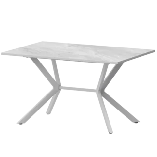 Обеденные столы в пластике Сириус 1200 (Н-3825) Лавант/Белый муар