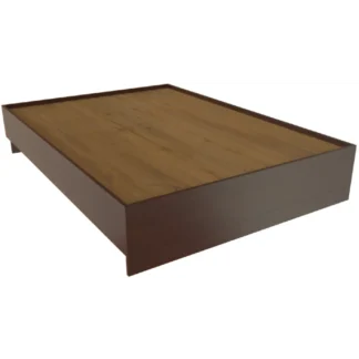 Кровать двуспальная без изголовья, с настилом из МДФ. Респект Т-416 Дуб венге