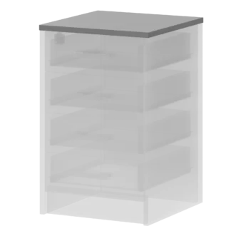 Подходит к тумбе АТ-05. Дополнительная фурнитура не требуется. Арго А-705 Серый 458