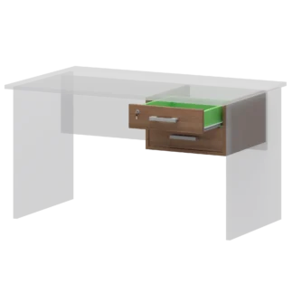 Подвесная тумба с двумя ящиками используется к столам А-002.Т, А-003.Т, А-004.Т, А-201.Т и А-202.Т (буква Т- модификация, предполагающая возможность подвешивания тумбы АТ-02). Столы серии Арго с доп Арго АТ-02 Орех 490