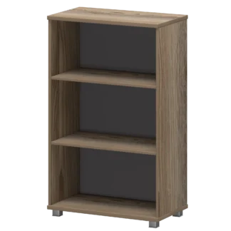 Стеллажи серии АРГЕНТУМ хорошо впишутся не только в офисный, но и домашний интерьер. Стеллаж имеет размеры 800х445х1280 мм (ШхГхВ). Стеллаж оснащен 2 полками. Топ и основание выполнены из высококачественного ЛДСП толщиной 25 мм, бока и полки имеет толщину 16 мм. Задняя стенка выполнена из ХДФ толщиной 3 мм с односторонним покрытием цвет антрацит. Стеллаж оснащен регулируемыми по высоте опорами, что обеспечивает устойчивость на неровном полу. Аргентум НТ-480 Дуб сафари