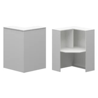 В комплекте с листом ДВП. Ресепшен А-555.60 Белый