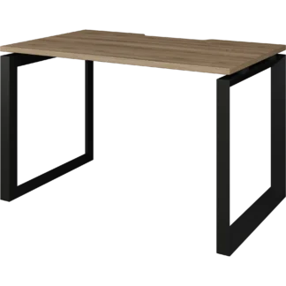 Письменные столы на металлокаркасе серии Аргентум дополнят ваш интерьер. Прекрасным дополнения к данным столам будут подкатные тумбы и стеллажи серии Аргентум. Главной особенностью данных столов является треугольный О-образный металлокаркас сечением 59х59 мм, цвет антрацит. Столешница выполнена из высококачественного ЛДСП толщиной 25 мм. В столешнице выполнено фигурное углубление для проводов. Стол размером 1200х730х750 мм. Стол оснащен регулируемыми по высоте опорами, что обеспечивает устойчивость на неровном полу. Аргентум-МП НТМП.О-120 Дуб сафари/Антрацит