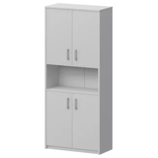 Как А-310+ двери на две полки наверху+ ниша Арго А-312 Белый