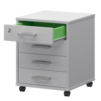 Тумбы серии АРГО отлично дополнят ваш интерьер. Размер Тумбы 44х45х60 см. Тумба имеет 4 ящика с яркой внутренней отделкой. А также 4 колесика для мобильности. Верхний ящик оснащен замком для сохранности особо ценных вещей и документов. Арго АТЛ-04 Белый 516